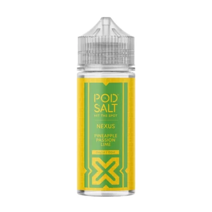 Pineapple Passion Lime 100ml Vape Juice By Pod Salt Nexus - 1 x 18mg Nic Shot