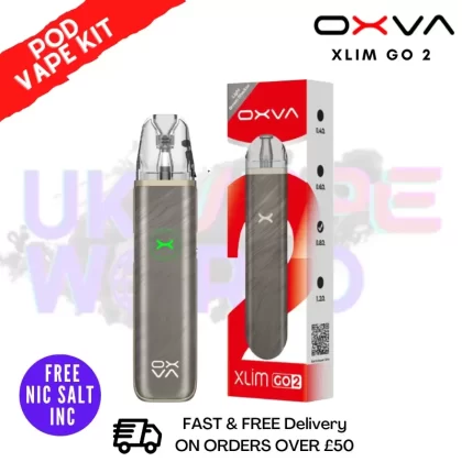 Oxva Xlim GO 2 Light Brown Shadow Pod Vape Kit – Only £10.99