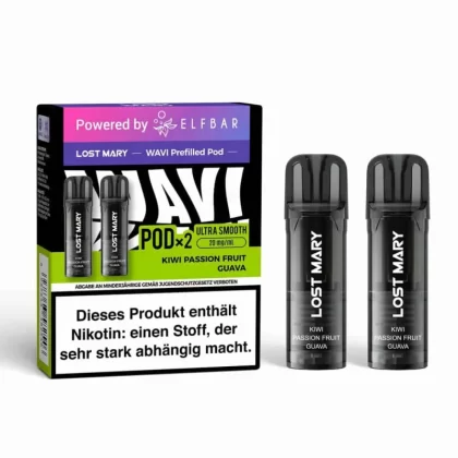 Elfbar Lost Mary WAVI – Prefilled Pod – Kiwi Passion Fruit Guava - Passionsfrucht / Kiwi / Guave