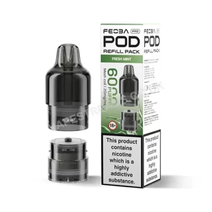 Feoba Pro 6K Fresh Mint Pods - Vapestreams Co
