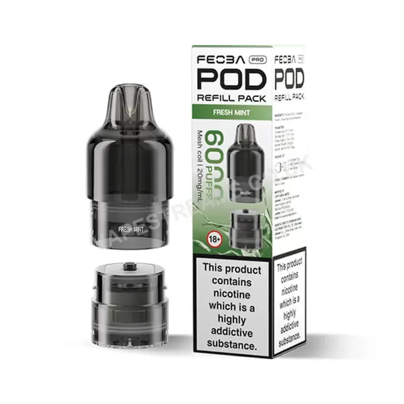 Feoba Pro 6K Fresh Mint Pods - Vapestreams Co