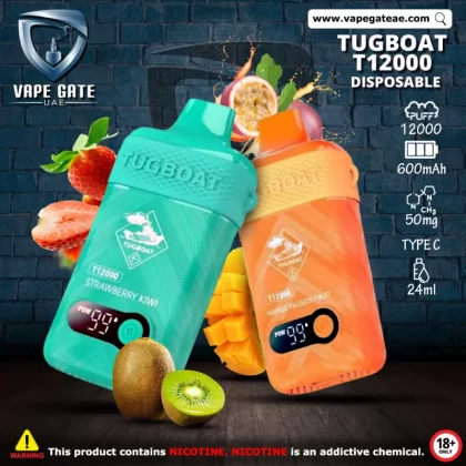 Tugboat T12000 Disposable Vape (12,000 Puffs) - 50 mg / Strawberry Watermelon