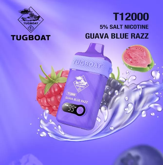 Tugboat T12000 Disposable Vape (12,000 Puffs) - 50 mg / Strawberry Watermelon - Image 3