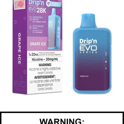 Grape Ice Drip’n EVO 28K Disposable Vape