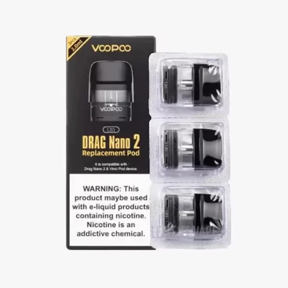 Voopoo Drag Nano 2 Replacement Pods - Pack Of 3 - 0.8 ohm