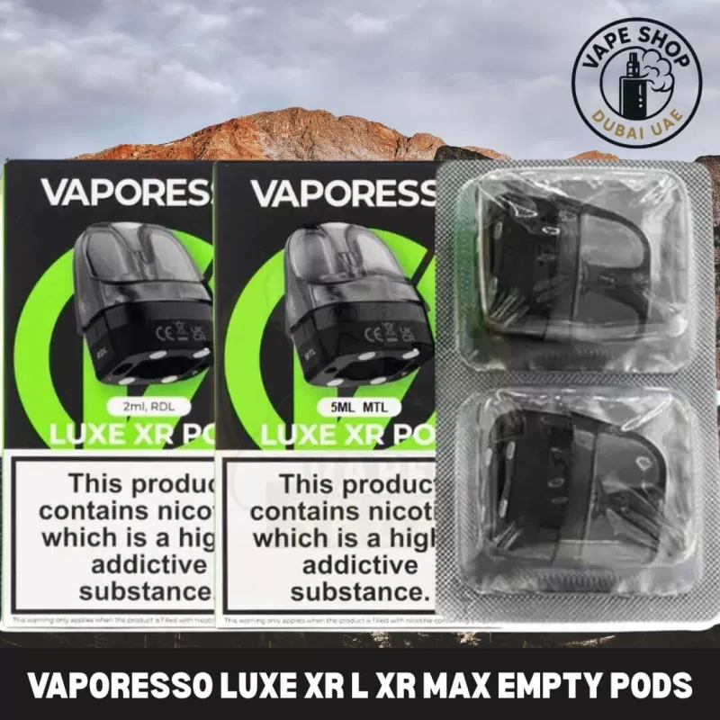 VAPORESSO Luxe XR l XR MAX Empty Pods RDL & MTL Pod Cartridge in Dubai, UAE