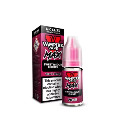 Vampire Vape MAX Sweet Sour Cherry Nic Salt E-Liquid 10ml - 20mg