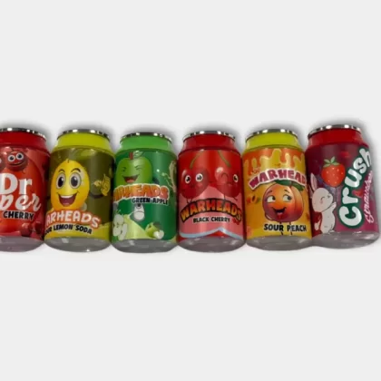 Soda Can Style Jar (3.5G Capacity) | Smell Proof Plastic Jars