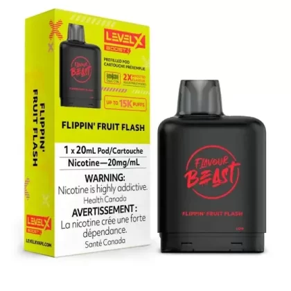 Level X Flavour Beast BOOST Pod 20mL – Flippin’ Fruit Flash – 15K Puffs