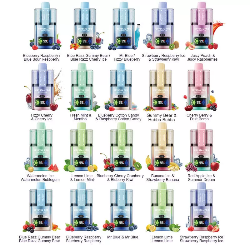 SUONON & C.P Pro Switch 30K Disposable Kit 850mAh 22ml (Dual Flavour) - Mr Blue & Fizzy Blueberry / 50mg / CN-SZ Warehouse - Image 2