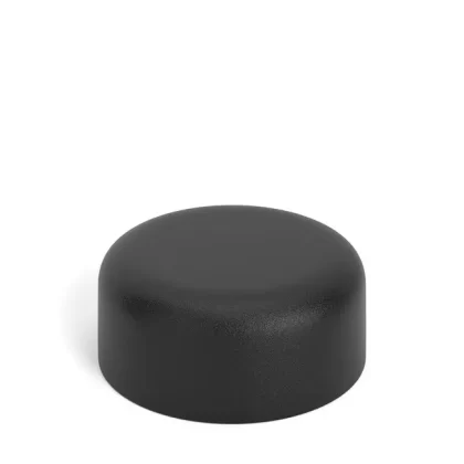 Child Resistant | Smooth Push Down & Turn Plastic Caps w/ Foam Liner | 38mm – Matte Black – 320 Count