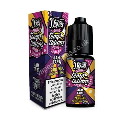 Doozy Temptations Jam Tart Nic Salt E-liquid - Vapestreams Co