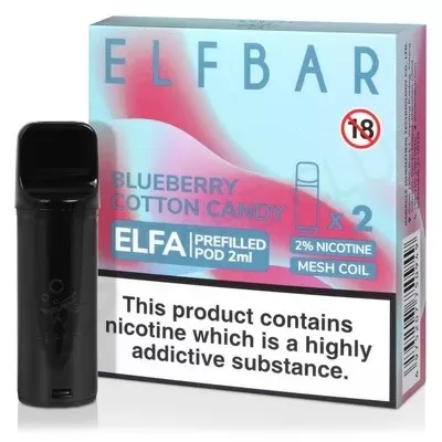 Blueberry Cotton Candy Elf Bar Elfa Prefilled Pod - Ecigpremium