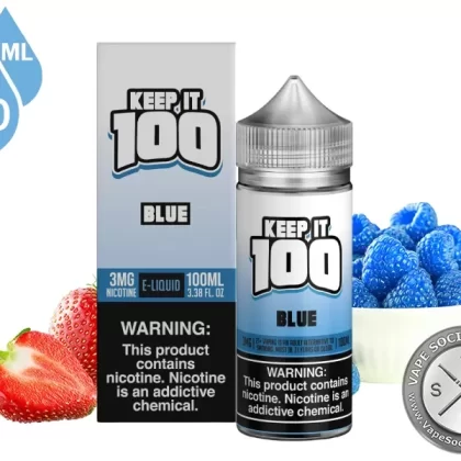 Blue by Keep It 100 Vape Juice 100ml