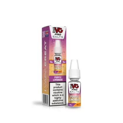 IVG Pro Salts Purple Lemonade 10ml E-Liquid - 20mg
