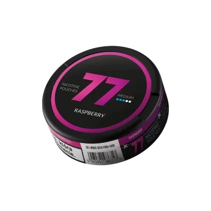 77 Slim Raspberry Nicotine Pouches - Strength#20mg (1D6D91)