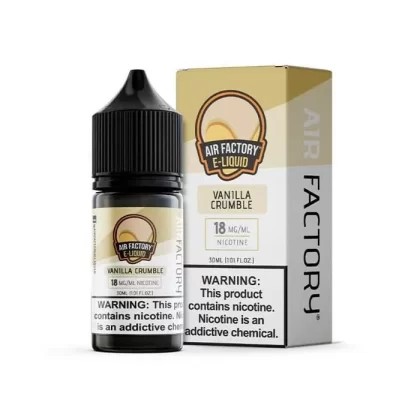 Air Factory Salt Vanilla Crumble eJuice - Vape Product; Vape Product, Vape Product (F8FB11)