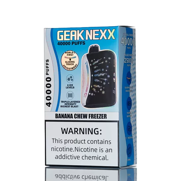 GEAK NEXX 40K 40000 Puffs Disposable Vape - 20mL - BananaChew Freeze (O’ Popsicle) - Image 2