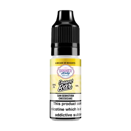 San Sabastian Cheesecake Nic Salt by Dinner Lady Dessert Bar Range - 10mg - Vape Product