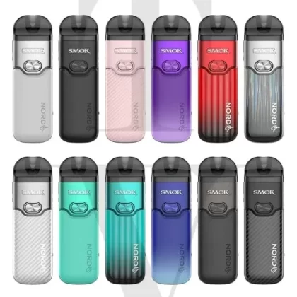 SMOK NORD GT POD VAPE KIT - Select Your Colour#BLACK CARBON FIBER>BLUE GRADIENT>SILVER BLACK>SILVER CARBON FIBER>WHITE>BLACK GUNMETAL>CYAN>CYAN BLACK>MATTE BLACK>PALE PINK>PURPLE GRADIENT>RE