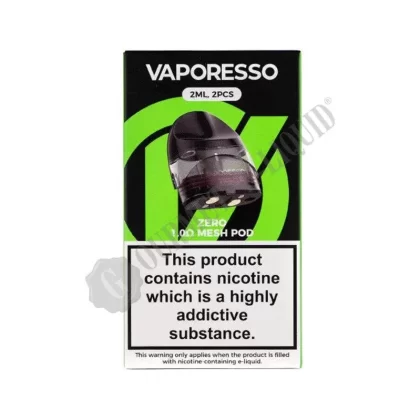 Vaporesso Zero Replacement Pods - 2 Pack#1.0 Ohm Mesh>1.2 Ohm Mesh