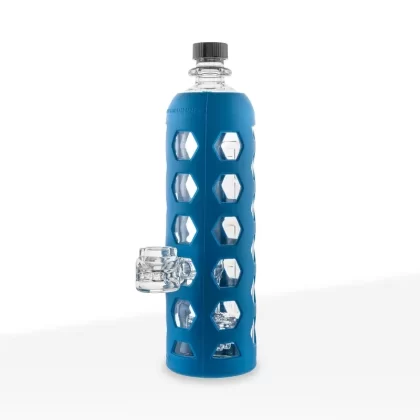 Pure Glass | Hydro Guard Bottle Water Pipe Mini Jellyfish Percolator | 9″ – 14mm – Various Colors
