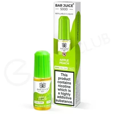 Apple Peach Nic Salt E-Liquid by Bar Juice 5000 - Ecigpremium
