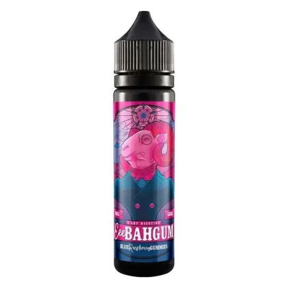 BLUE RASPBERRY E LIQUID BY EEE BAH GUM 50ML 70VG