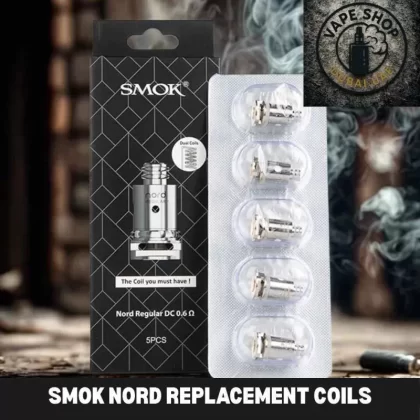 Smok Nord Replacement Coils 5pice - 0.6 Ohm Mesh, 1.4 ohm regular (2F6D11)
