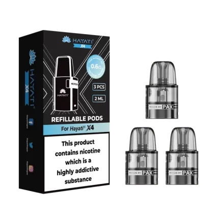 Hayati X4 Refillable Replacement Pods – Pack of 3