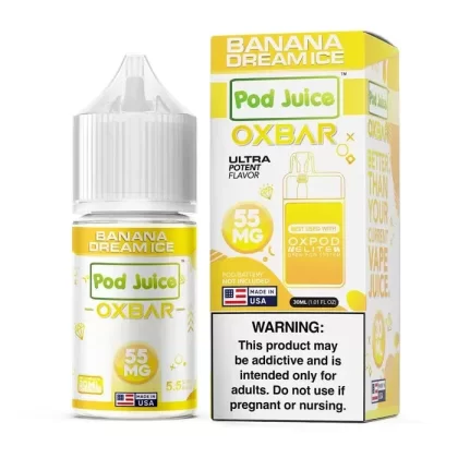 Banana Dream Ice Nicotine Salt by Oxbar x Pod Juice - Vape Product; Vape Product, Vape Product