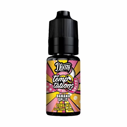 Doozy Temptations Banana Split Nic Salt Vape Juice - 10 Pack - Strength