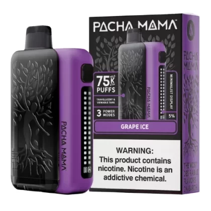 Grape Ice Disposable Vape (75000 Puffs) by Pachamama 75K