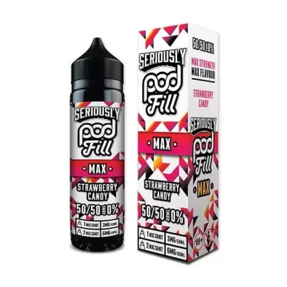 SERIOUSLY POD FILL MAX 50/50 STRAWBERRY CANDY 40ML SHORTFILL E-LIQUID