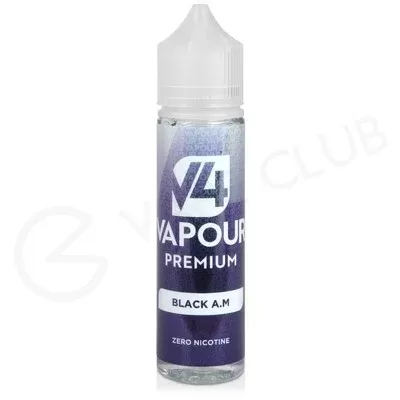 Black AM Shortfill E-Liquid by V4 V4POUR Premium 50ml