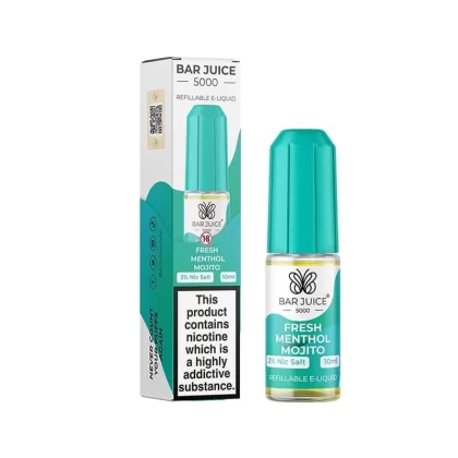 Fresh Menthol Mojito Bar Juice 5000 10ml Nic Salt E liquid