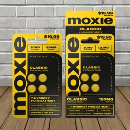 Moxie 7-Hydroxy Extract 120mg - flavor#Grape 4ct Single Blister Pack>Grape BULK CASE DEAL 10 X 4ct = 40 tablets>Classic 4ct Single Blister Pack>Classic BULK CASE DEAL 10 X 4ct = 40 tablets>A (A28488)