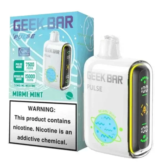 Miami Mint Geek Bar Flavor - Pack Count#Single Pack~Flavor#Miami Mint~Nicotine#50MG