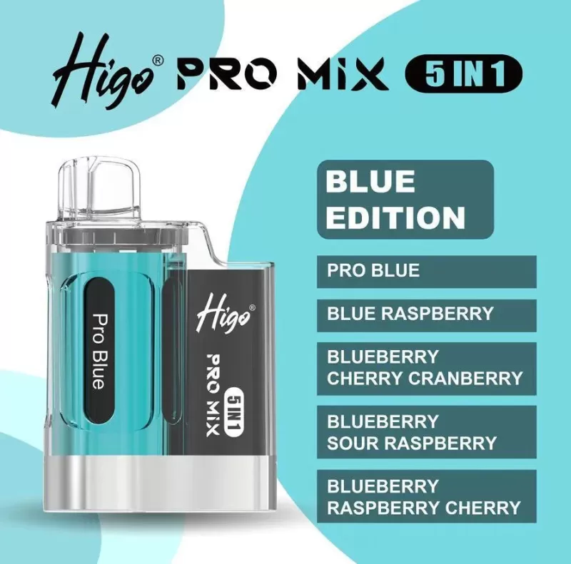 Higo Pro Mix 5 in 1 Disposable Vape Kit - Special Edition Pack of 5