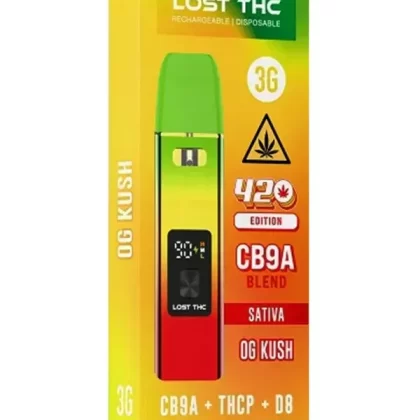 OG Kush Lost THC 420 Edition CB9A Blend Rechargeable Disposable 3G