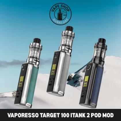 VAPORESSO Target 100 iTank 2 Pod Mod in Dubai - Fiery Orange, JADE GREEN (E16928)