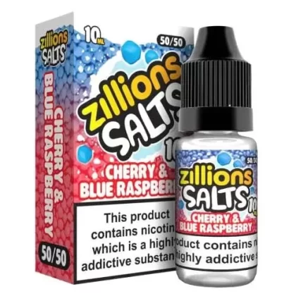 Cherry And Blue Raspberry Zillion Salts 10ml Nic Salt E-Liquid