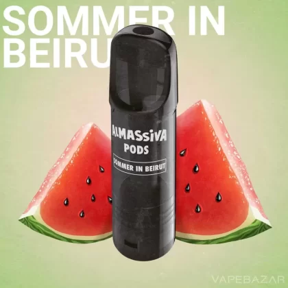 AlMassiva Prefilled Pods – Sommer in Beirut (2er Pack) - Almassiva / 17mg/ml / 2ml / ca. 600 / Glycerin / Aromen / Propylenglykol / Nikotin / Ja