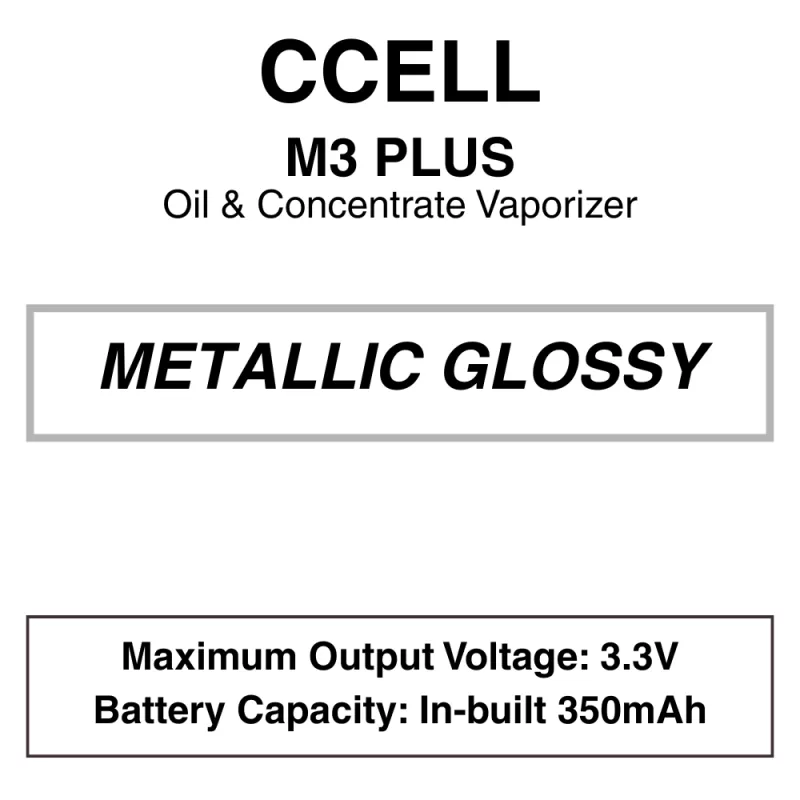 CCELL – M4B Pro Concentrate Vaporiser Pen – 510 Thread – Battery Only - Black, Black Housing - Image 3