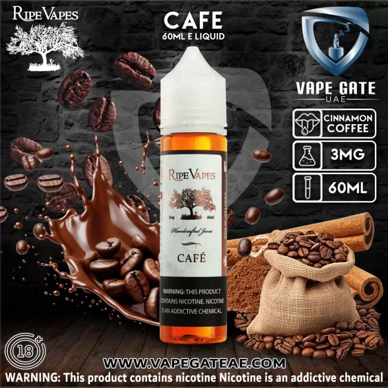 Cafe - 60ml E liquid by Ripe Vape - 3 mg / 60 ml