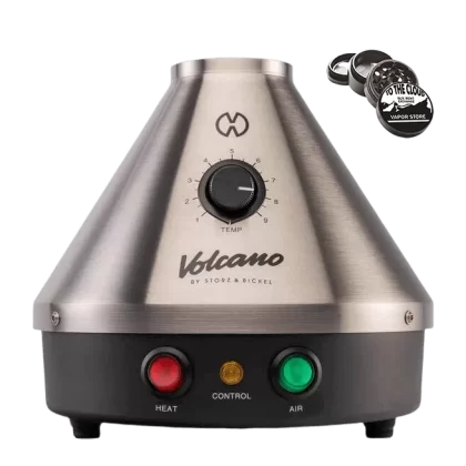 Classic Volcano Vaporizer by Storz & Bickel - Classic Silver, Onyx Edition (FDA26C)