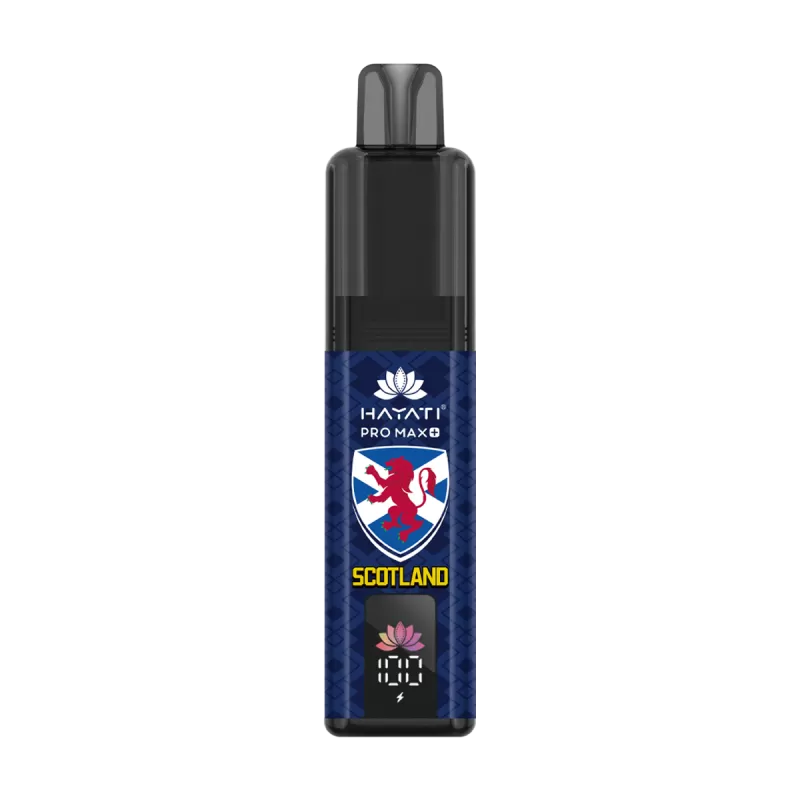 Hayati Pro Max+ 6K World Cup Edition - Scotland - Blue Sour Raspberry - Vapeshop Co - Image 2