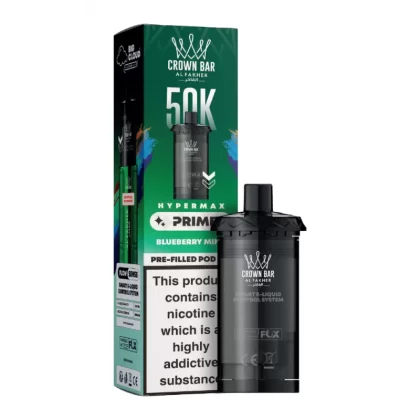 Al Fakher Hypermax Prime 50K Prefilled Pods Blueberry Mint - 20mg