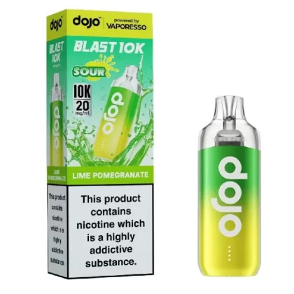 Vaporesso Dojo Blast 10k Prefilled Pod Kit Lime Pomegranate - Nicotine Strength#20mg (84DA96)