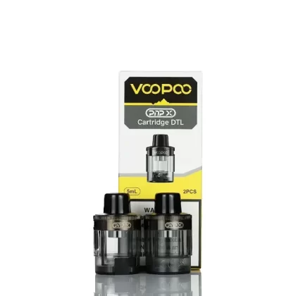 VooPoo PnP-X Replacement Pods – Pack of 2 - Grey DTL (1 Pack), Grey MTL